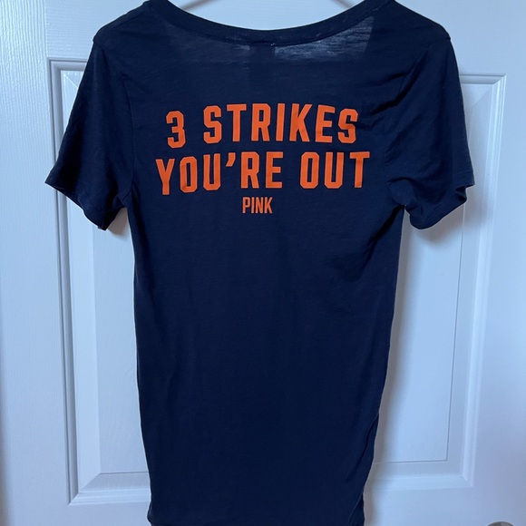 Detroit Tigers V Secret Pink T Shirt Size Small Womens - Picture 3 of 3